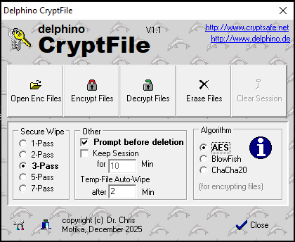 CryptFile Screenshot